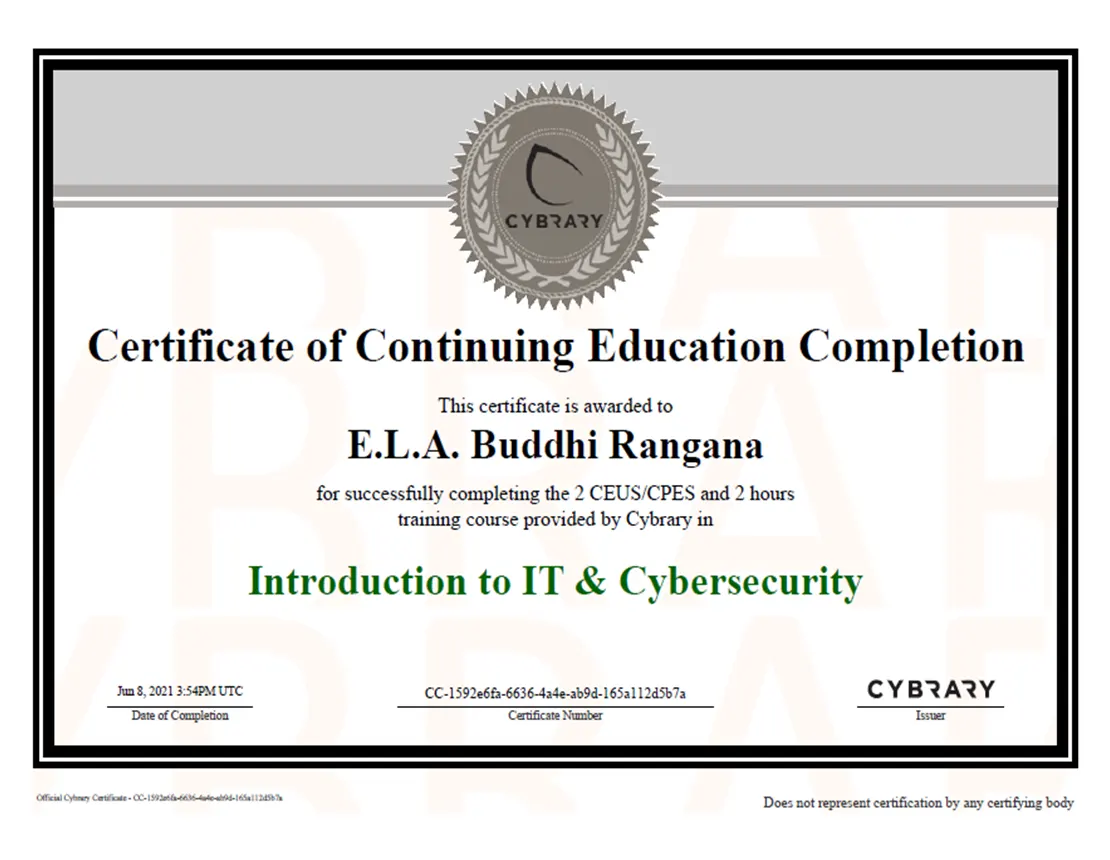 Introduction to IT & Cybersecurity